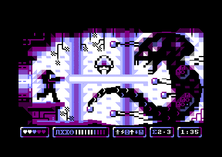 Logiker464's tweet photo. Excited about this year's Amstrad ASCII Compo entries? This is "H3Motroids" by pépé, the winner of last year's 3rd AMSCII Compo. #Amstrad #ASCII #AMSCII #AMSCII2024 #textart #pixelart @demoscene https://t.co/bIrR3aaFH2