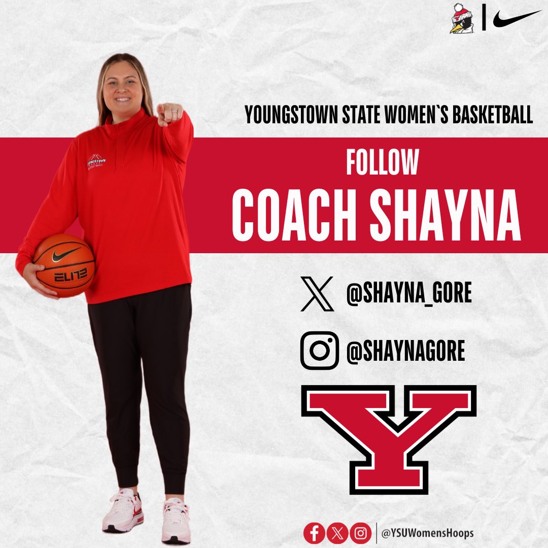 Give our assistant coach/recruiting coordinator @Shayna_Gore a follow on X and Instagram! 🐧❤️ #GoGuins