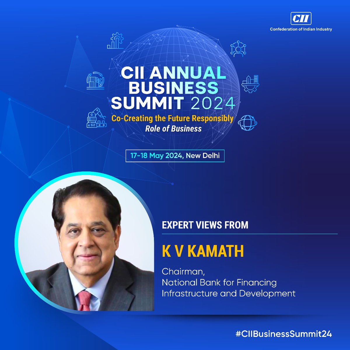 K V Kamath, Chairman, National Bank for Financing Infrastructure and Development shares insights at the CII Annual Business Summit 2024! Join the discussion as top experts and thought leaders deliberate on India's journey towards development and economic prosperity. Block your