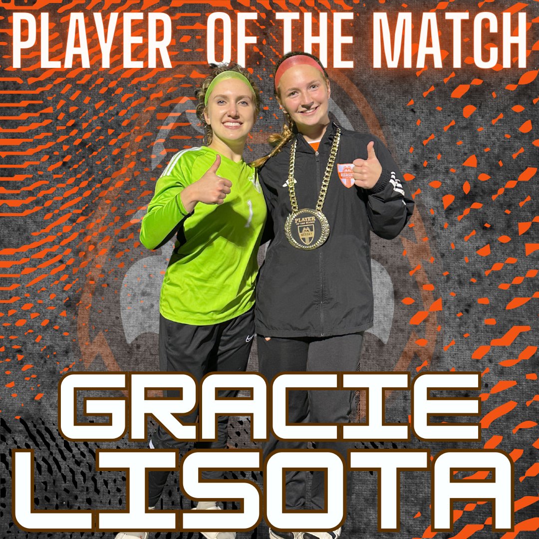 Scoring a HAT TRICK and tallying an assist, GRACIE LISOTA (with buddy Sam Fetzer) is awarded the PLAYER of THE MATCH in our Regional Semifinal match last night! Congratulations Gracie!!
#HereAndNow #HuskiePride #RunAsOne