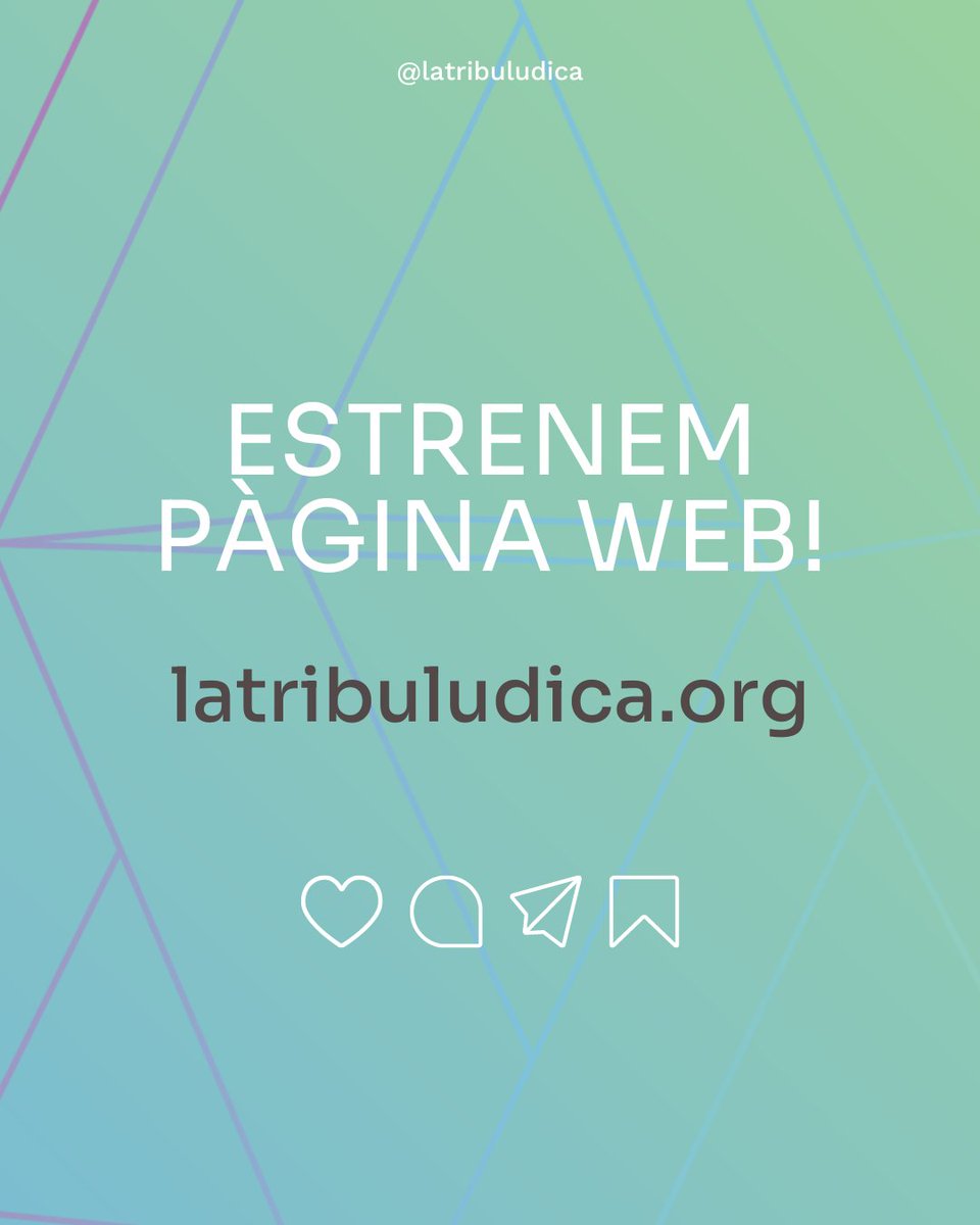 🎉 Em fa  molta il·lusió explicar-vos que avui estrenem la  web d'un projecte sobre joc i gamificació aplicada!
 
👉 Ens visites? latribuludica.org
💬 Ens comentes què t'ha semblat? 

Gaudeix molt de la visita! 😊