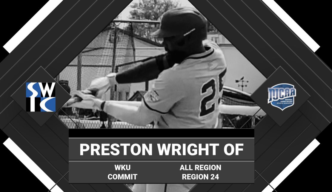 Southwestern Illinois College Baseball (@bluestormbsb) on Twitter photo Congrats <a href="/Preston3727/">Preston Wright</a> on being named All Region 24 for 2024.
.383 Avg 18 HR 61 RBI in 55 games.
Best of luck at WKU 🔵🌪️⚾️💪🏻 Congrats <a href="/Preston3727/">Preston Wright</a> on being named All Region 24 for 2024.
.383 Avg 18 HR 61 RBI in 55 games.
Best of luck at WKU 🔵🌪️⚾️💪🏻