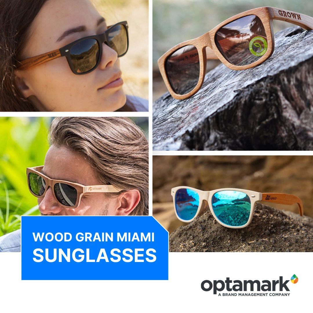 Shade yourself in style with our Wood Grain Miami Sunglasses! 😎🌴 Unique wood grain finish meets classic cool. Shop now at: optamark.com/optamark-best-…

#Optamark #SummerEssentials