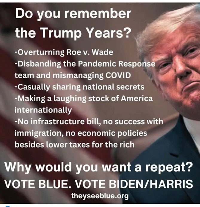 I've been hearing people say that things were cheaper when tRump was president. Do you think that if tRump gets re-elected items will become cheaper overnight? We are here due to his incompetence through covid. #wtpGOTV24 #DemVoice1 #VoteBlueToStopTheMadness