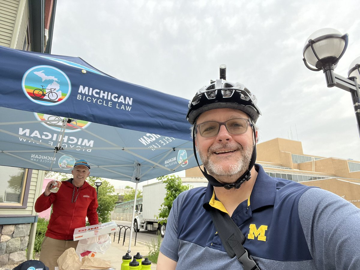 Bike to Wherever day 2024 in Ann Arbor #MyA2Commute <a href="/SinasDramisLaw/">Sinas Dramis Law</a>