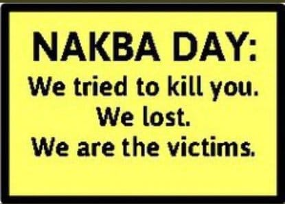 'Many people in the pro-Hamas camp have mentioned the “Nakba” repeatedly as the main point of contention. So allow me to explain the Nakba is the simplest possible way. All the Arab countries waged a genocidal war against Israel in 1948. Israel had no army, few weapons, and