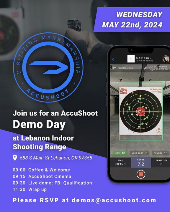 Join us for our upcoming AccuShoot Demo Day and witness the future of #Marksmanship mastery! #FirearmsTraining #Fireams #LawEnforcement