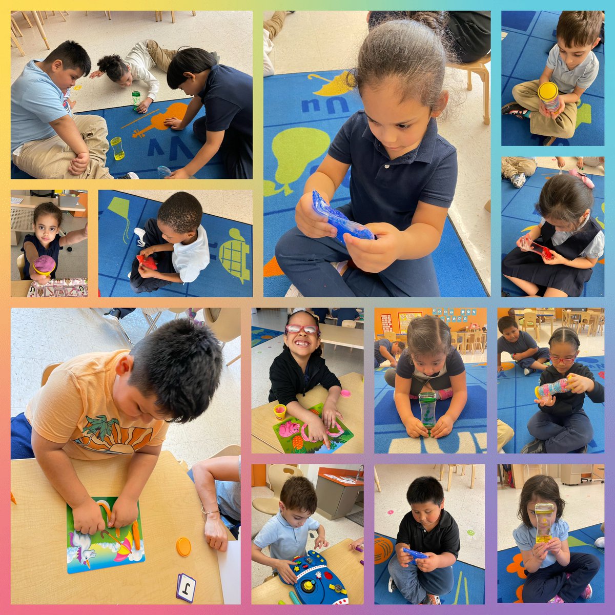 NBPS_SSS's tweet image. Mrs. Britske’s class at Redshaw is discovering the joy of learning through sensory activities! 🎉☺️ #thejoyoflearning #allin4nb #NBPS