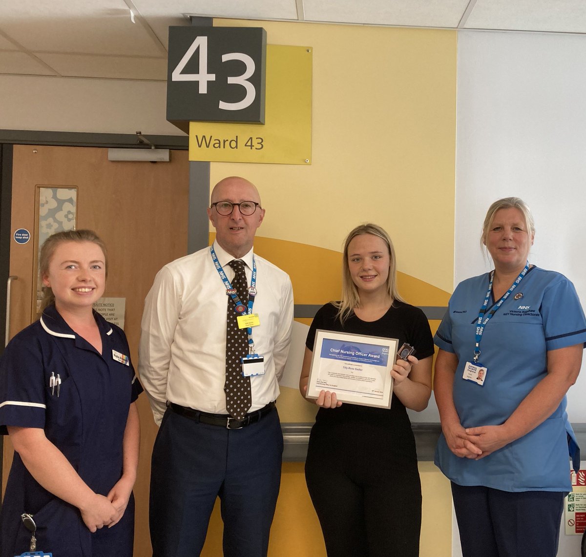 We're thrilled to announce that Tilly-Rose Sadler, one of our exceptional Healthcare Assistants at Mid Yorkshire Teaching NHS Trust, has been awarded the prestigious Chief Nursing Officer (CNO) for England Award! 🎉To read more about this story, visit 👉 bit.ly/3UXVAwm