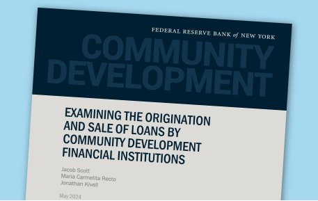 In its latest report, the @NewYorkFed's Community Development Team quantified loan originations and loan sales by Community Development Financial Institutions (CDFIs), which provide financing in low-income communities. Download the full report here: nyfed.org/3UPWQBG