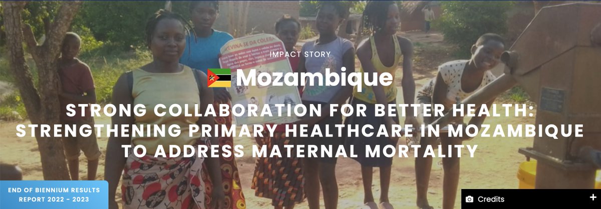 Mozambique 🇲🇿, with support from @WHO and other #SDG3 Global Action Plan agencies, is moving closer toward achieving the SDGs, with a significant reduction in maternal mortality, by bolstering primary health care.🤰 👉 #HealthForAll #HealthImpact who.int/about/accounta…