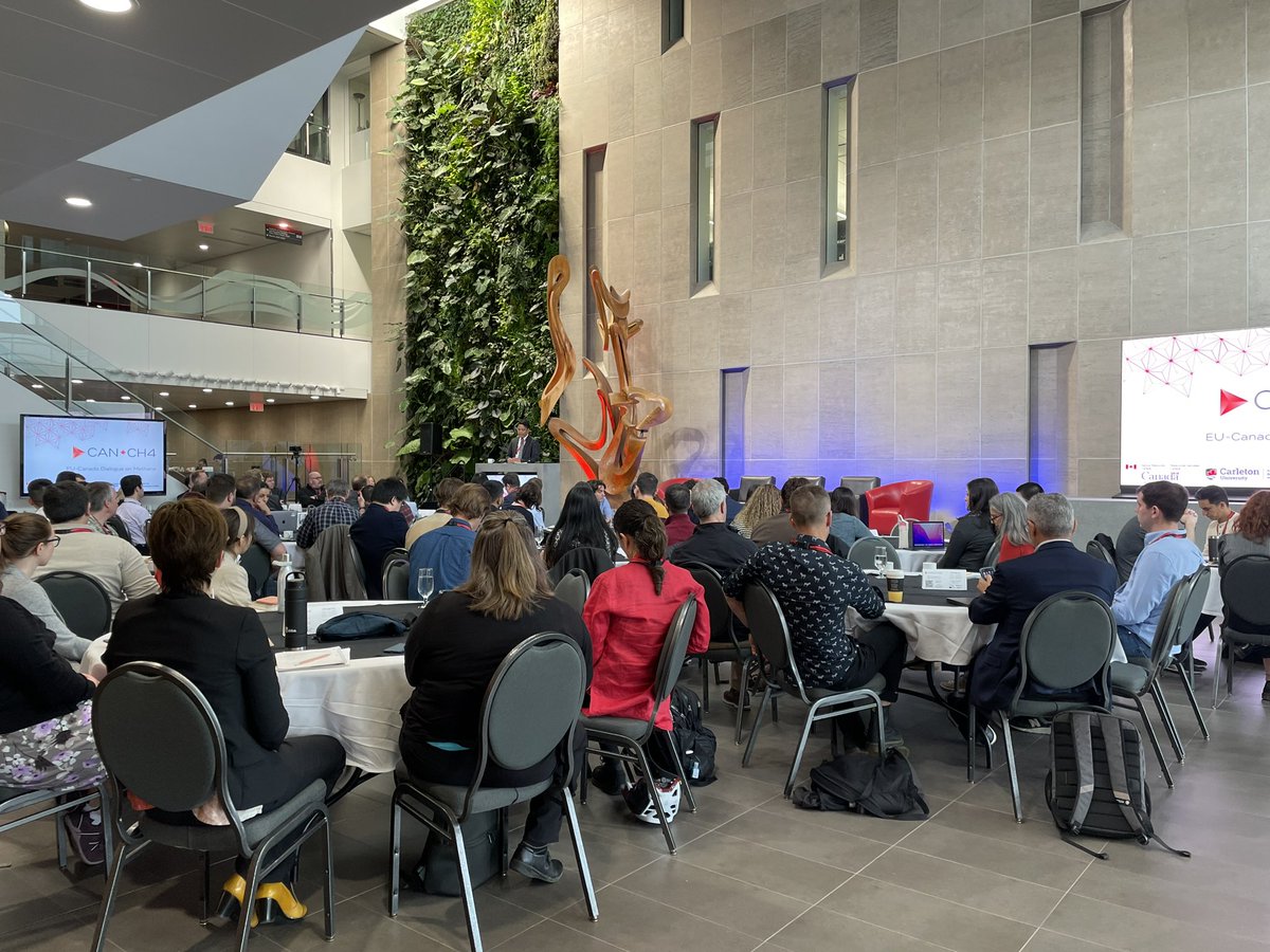 So many methane experts! Glad to join @EnvDefenseFund at Carleton U as leaders from 🇨🇦 and 🇪🇺 talk about solutions. Tackling methane is our best chance to curb near-term warming. @CAPE_ACME