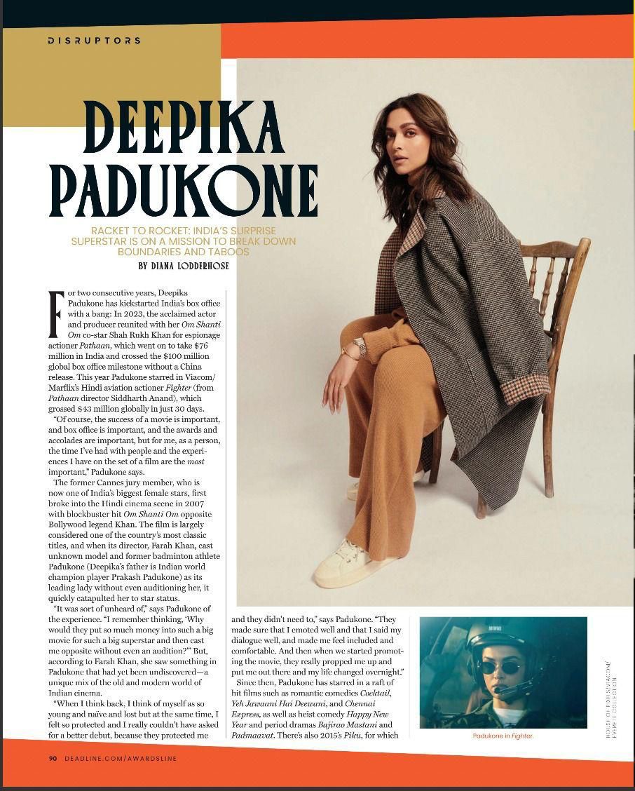 Deepika Padukone, “India’s Superstar” Recognised as a global Disruptor 2024 alongside Eva Longoria, Uma Thurman & other notable names! #DeepikaPadukone urbanasian.com/featured/2024/…