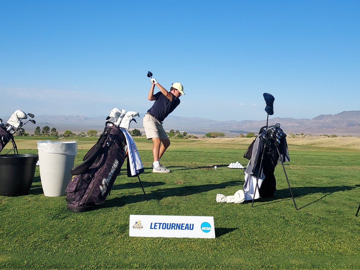 ROUND TWO: @LETUGolf set to tee off at 7:50 AM (9:50 AM central) for round two of the NCAA Championships. FOLLOW: letuathletics.com/live #LeTourneauBuilt