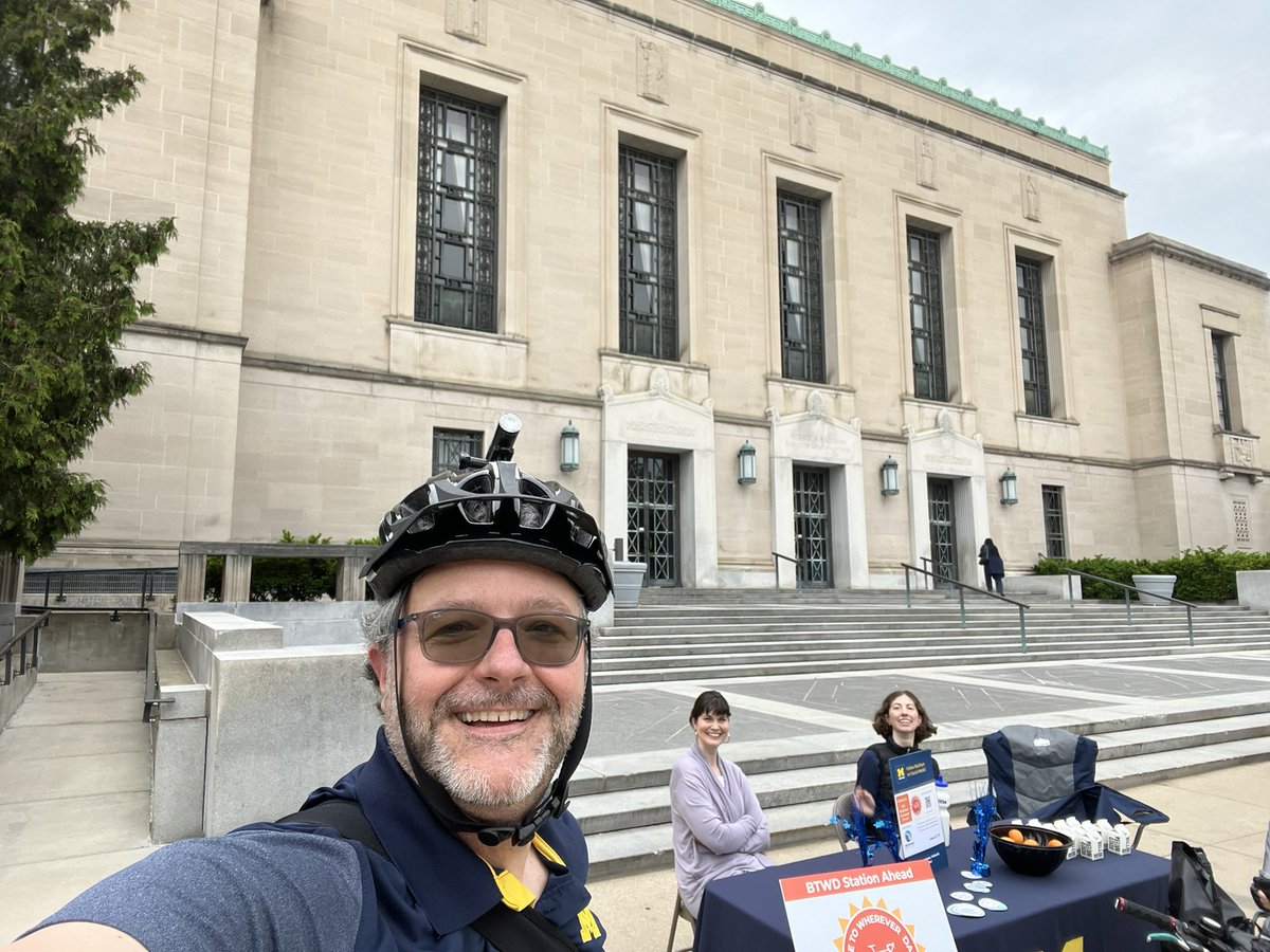 Bike to Wherever day 2024 in Ann Arbor #MyA2Commute <a href="/umichgradschool/">Rackham Grad School</a>