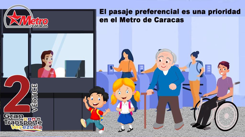 ✅ En concordancia con el vértice número 2️⃣ de @TransporteGobVe en el Metro de Caracas, mantenemos un pasaje preferencial a favor de nuestros usuari@s. 💪🏻🚇🚡 #TrabajoYPatria 🇻🇪 @NicolasMaduro @delcyrodriguezv