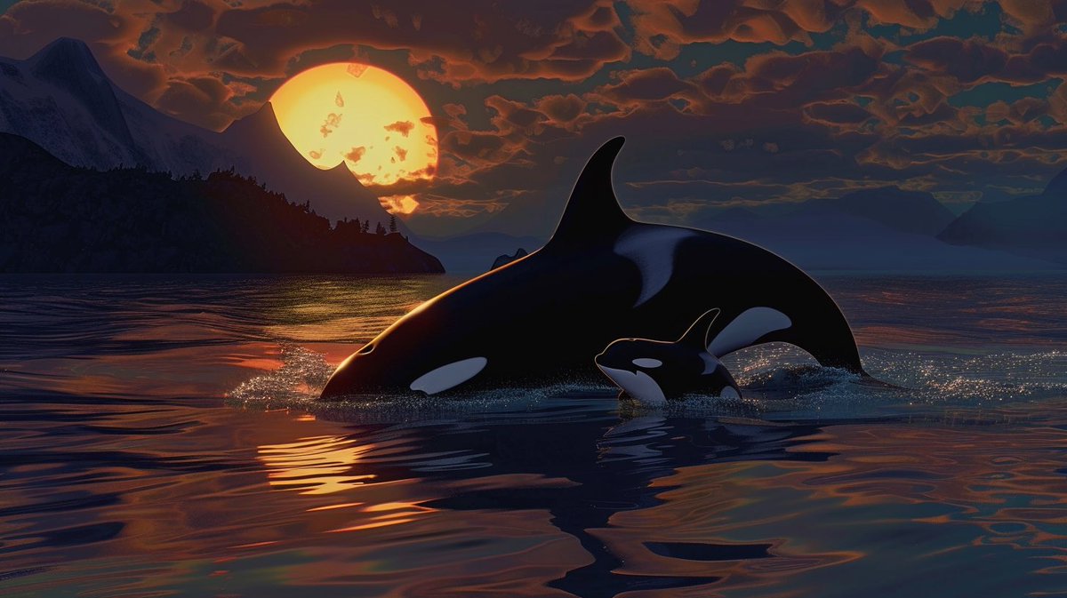 ✨Gm Gm Here's some news to brighten your day: The Southern Resident Orca population has welcomed new calves in recent years! Conservation efforts and community support are making a difference, helping to protect their habitats and ensure a plentiful supply of salmon. 🌊