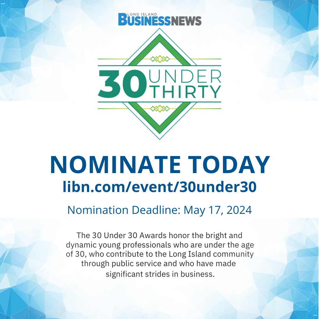 Last Chance! Nominate at libn.com/event/30under30

#LIBNevents #30Under30 #YoungProfessionals