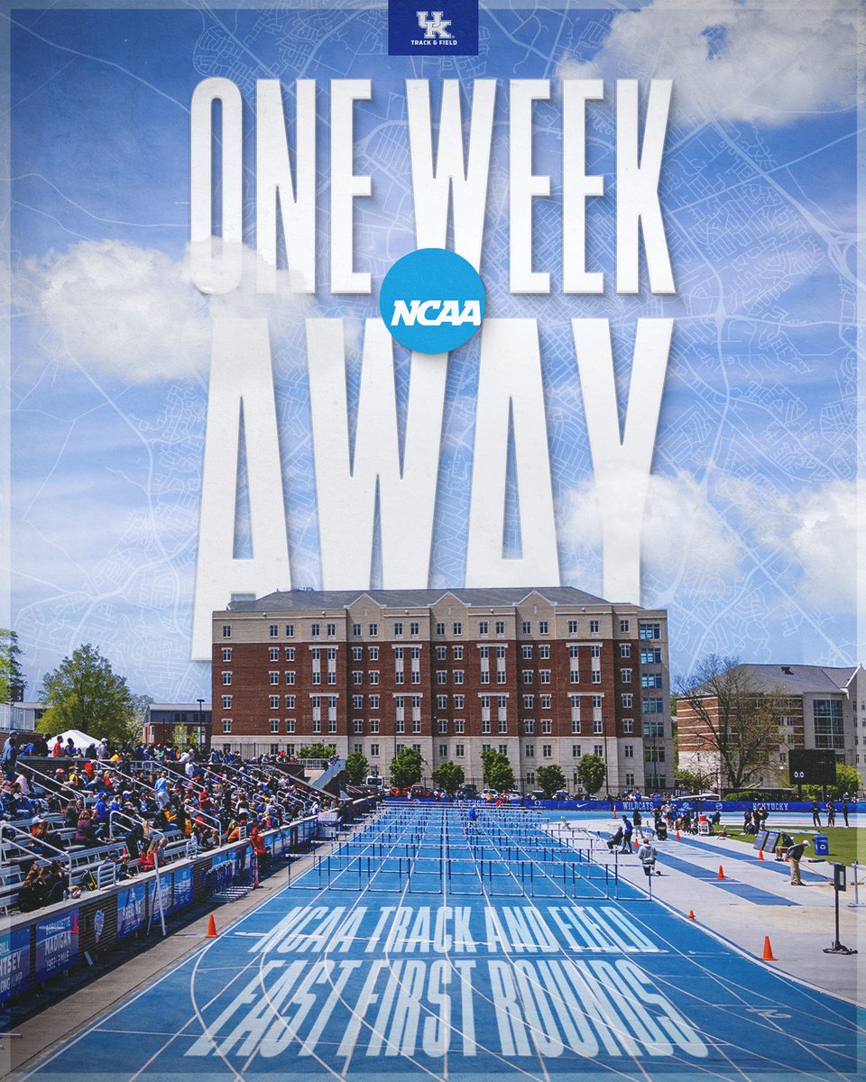 We can't wait to have you in our old Kentucky home 🏠 👟 @NCAATrackField East First Rounds 🎟️ Tickets: tinyurl.com/4bt84z3r 📄 Meet information: tinyurl.com/yp4rdbdz #UKTF x #NCAATF