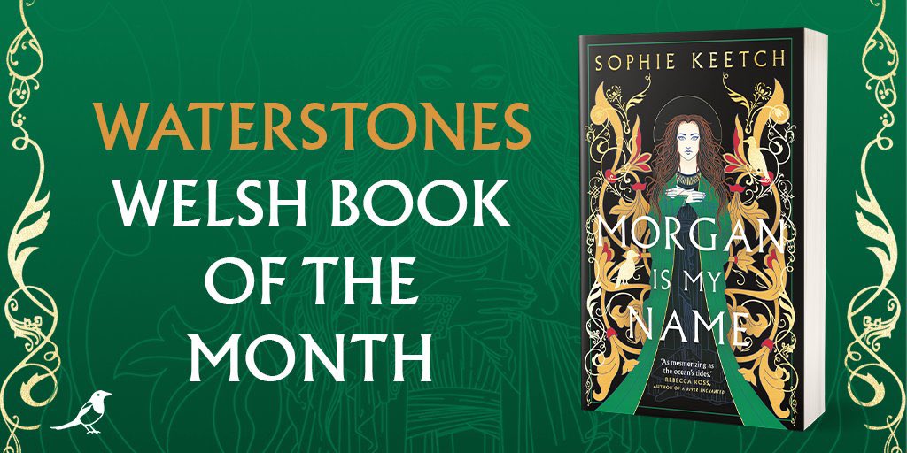 🏴󠁧󠁢󠁷󠁬󠁳󠁿👑WELSH WATERSTONES BOOK OF THE MONTH 👑🏴󠁧󠁢󠁷󠁬󠁳󠁿 In wonderful news, @SophKWrites’ debut novel MORGAN IS MY NAME is out in paperback this month & the brilliant booksellers in the Welsh stores of @waterstones have selected it as their BOTM. Congratulations, Sophie!