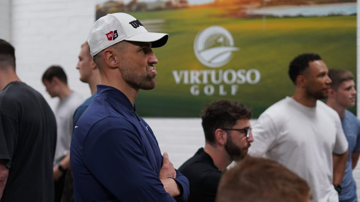Saints1890's tweet photo. 🏌️‍♂️ Following a hard worked field and gym session, the First Team has gone to @Virtuosogolf for a team social! 

Thank you for hosting our players 👍

#COYS | @TrackManGolf https://t.co/mEaHCKdsh9