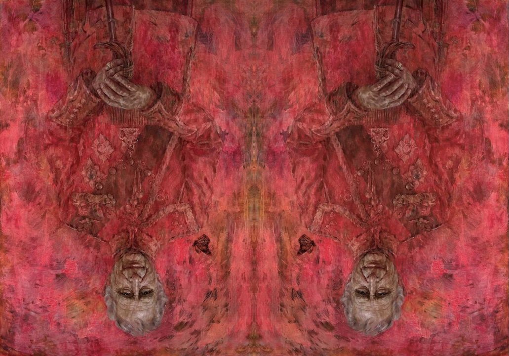 BrightInsight6's tweet image. I’ve seen others post about this. So I tried it myself - YES it’s real, BAPHOMET

Mirror one of the images, and piece them together. Look closely

Then also flip that image upside down, look closely

Then also piece together on opposite sides, and look

0.00% this is coincidence