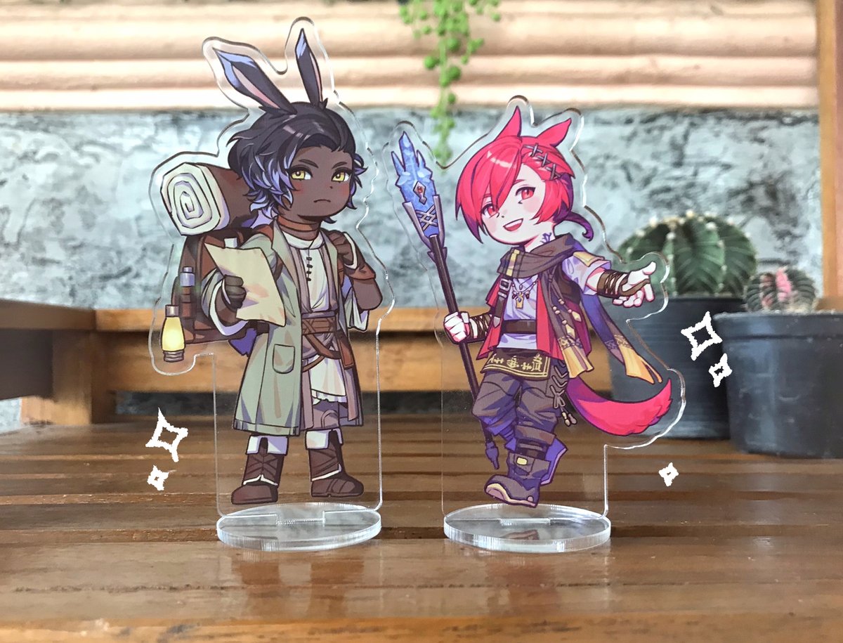 💖 RTs appreciated! ✨ My online shop is now open! ✨ FFXIV standees and assorted prints available. ✨ More info below!