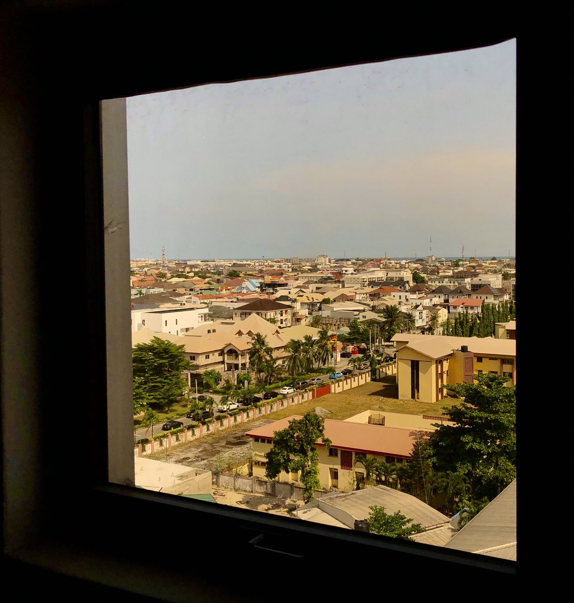 Overlooking Lagos, each house a story, each street a promise. 
From this vantage, the horizon teems with endless possibilities, beckoning dreams to soar. 
#Lagoslife #Citydreams #EndlessPossibilities