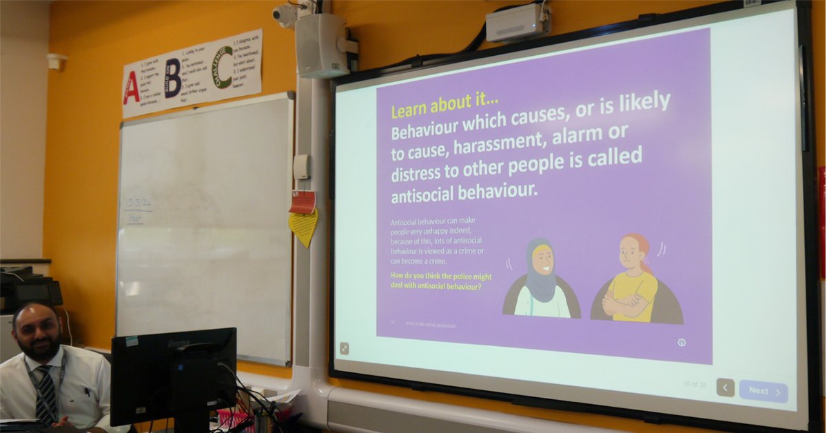 As part of drop down day Year 8 looked at the dangers and law in relation to anti-social behaviour <a href="/Pol_Ed_UK/">Pol-Ed</a>
