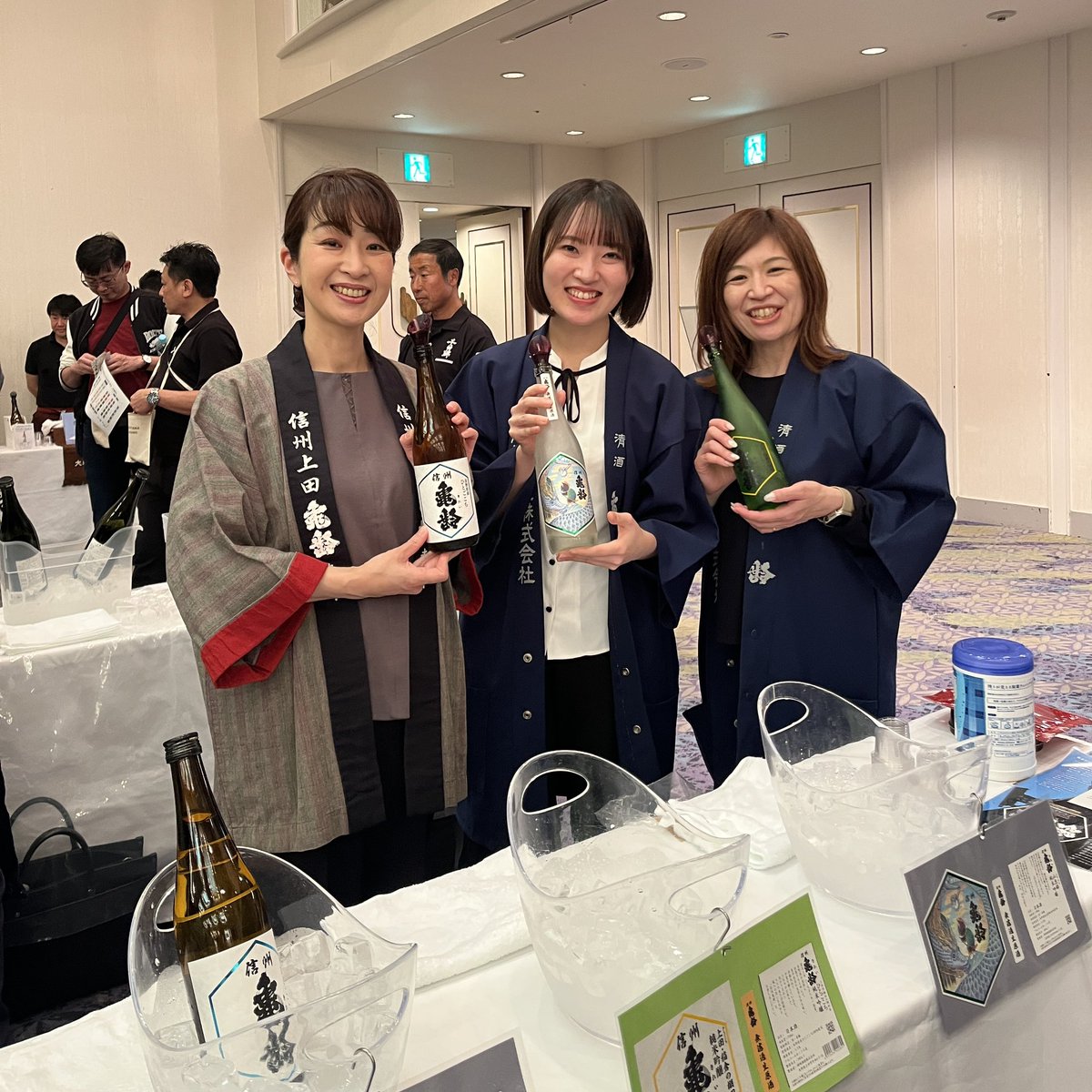 YOMOYAMA NAGANO 2024」 「信州亀齢」を醸す「岡崎酒造」さんの美女3人