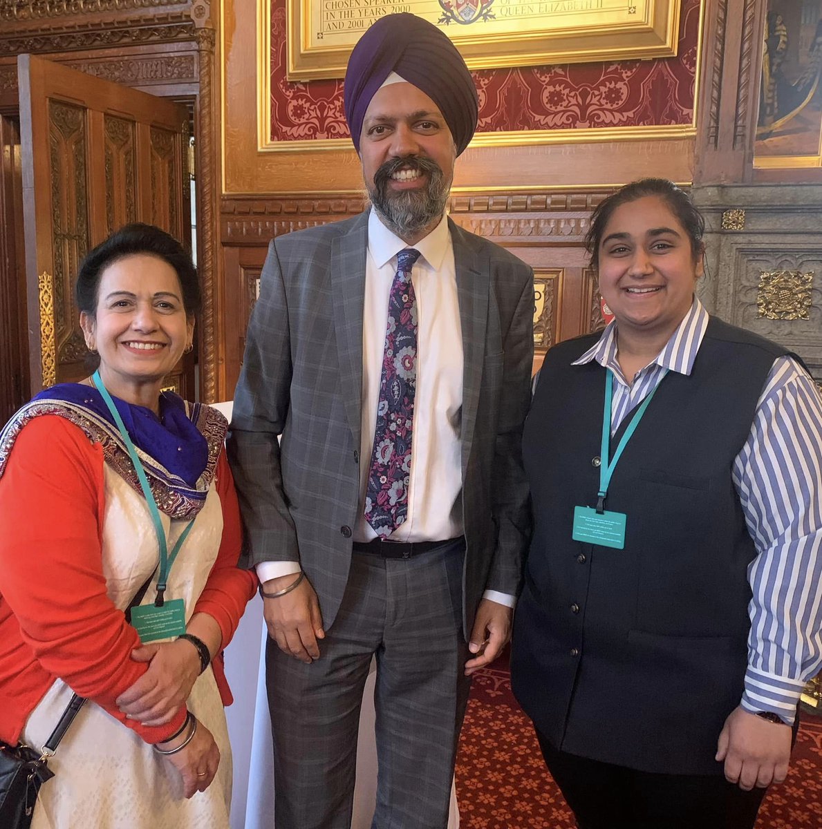 #Vaisakhi celebrations at Westminster 2024. Fortunate to join 2 remarkable #historymakers who represent Sikhs across the world. First female Sikh MP @PreetKGillMP who continues inspiring me through her work, achievements & breaking barriers & first turban wearing MP @TanDhesi 🙏🏼