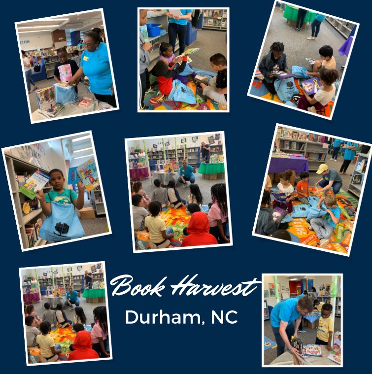@DurhamPublicSch students enjoy choosing books for their at home library from @bookharvestnc #SummerReading #NCReadLeadSucceed @ncpublicschools @NCDPI_OEL