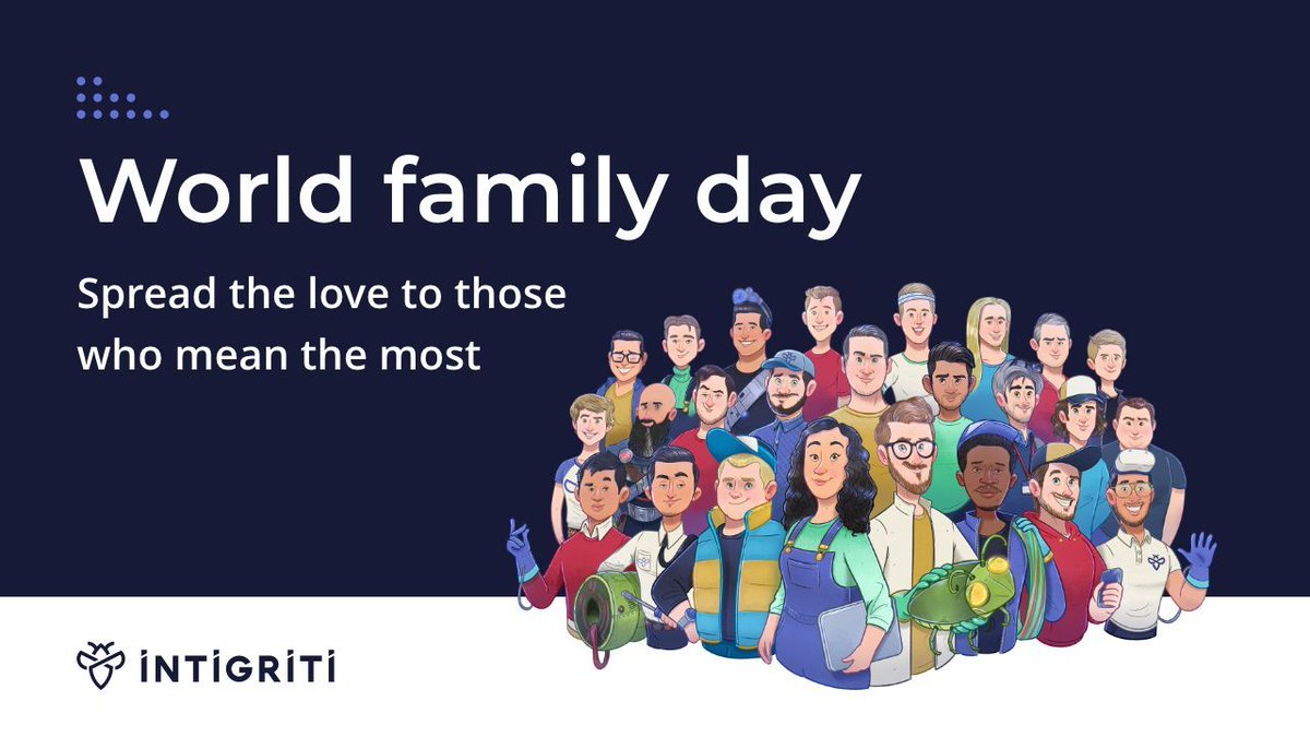 On #WorldFamilyDay let's share some love for the ones who inspire 💡 , challenge 🧩 , and uplift us 🚀 , be it our families or our communities as a great big family, thank you for being a part of our hacking family ❤️ #HackWithIntigriti