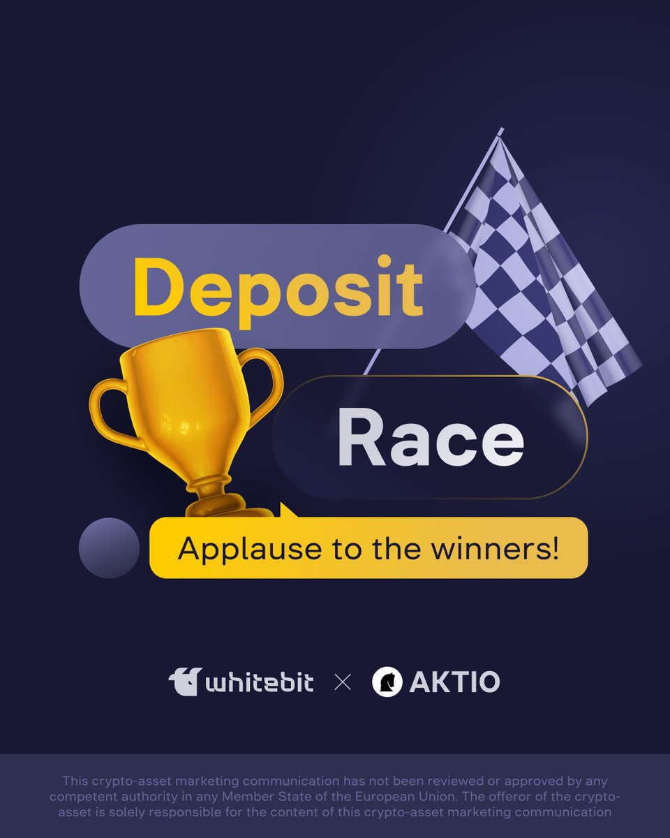 Who Will Share 4,600 $AKTIO? Meet the winners of the Deposit Race with AKTIO and find out who will receive the rewards on our blog: blog.whitebit.com/en/deposit-rac…