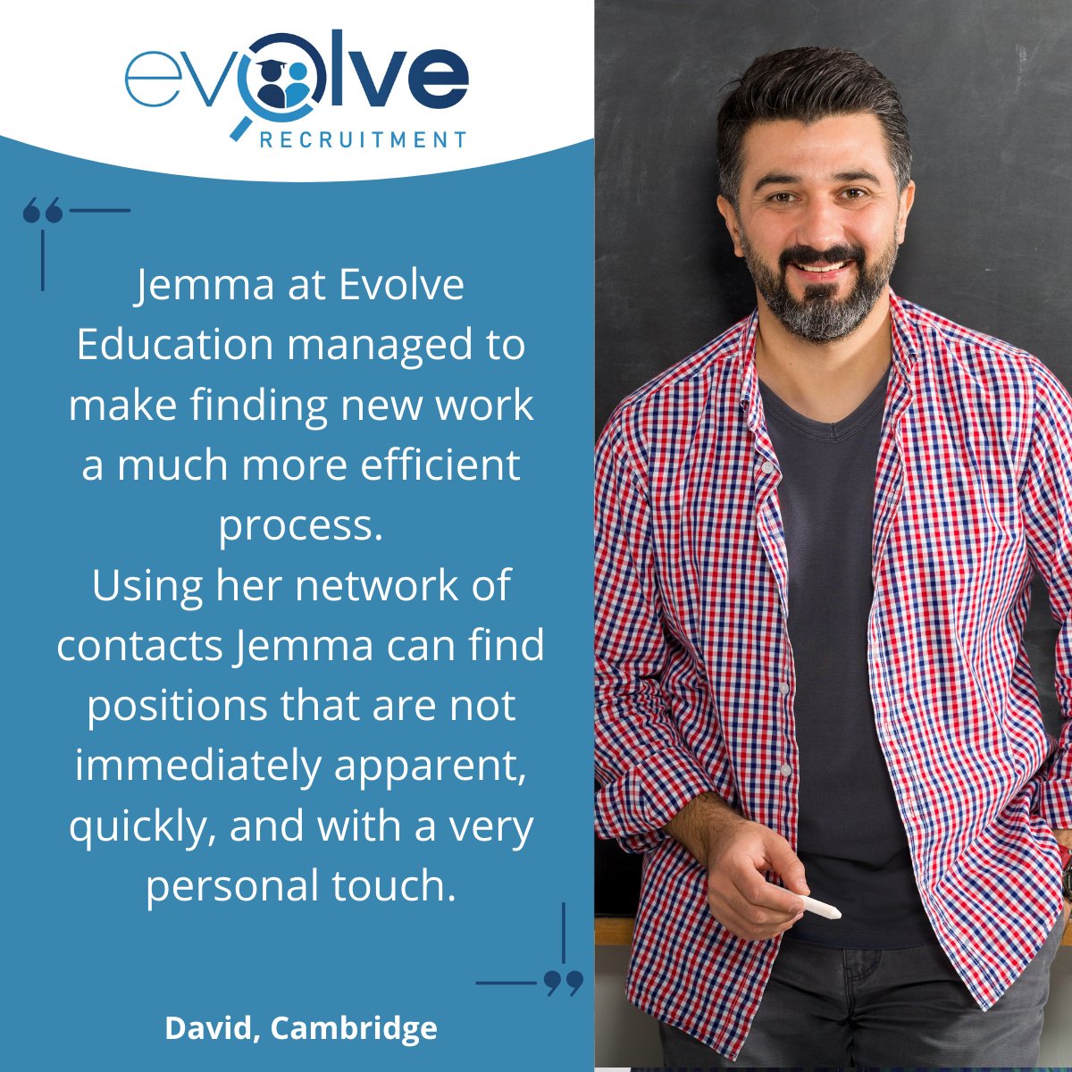 Our personalised approach and extensive network make finding your dream job a breeze. Let's find your perfect fit together! 

Find out more about how we can help you on our website: evolve-ed.co.uk

#TeachingCareers #JobSearch #EvolveRecruitment #DreamJob #EvolveEducation