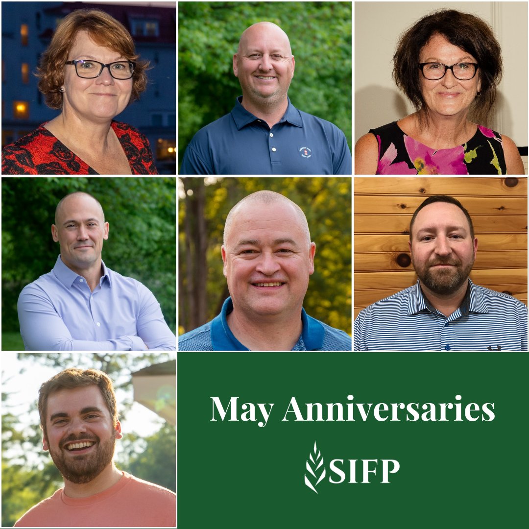 Happy Anniversary! Tammy Charest- 25 years Eric McCoy- 24 years Louise St. Pierre- 11 years Chris Leuth- 3 years Chuck Littlefield- 2 years Mike Morehouse- 2 years Chad Cowan- 2 years #SIFP #Workiversary