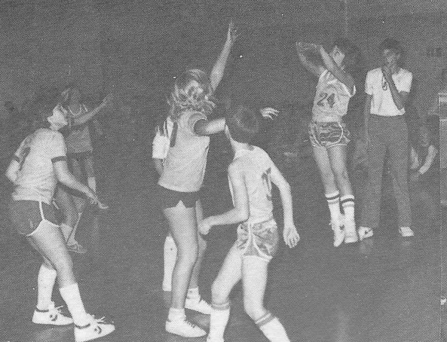 Today’s Facebook Memory. That’s me sinking a jumper in the fifth grade co-ed basketball game at Epiphany School in Normal, Illinois (1983-1984). Back when basketball shorts were too short and socks were too high. 🏀
