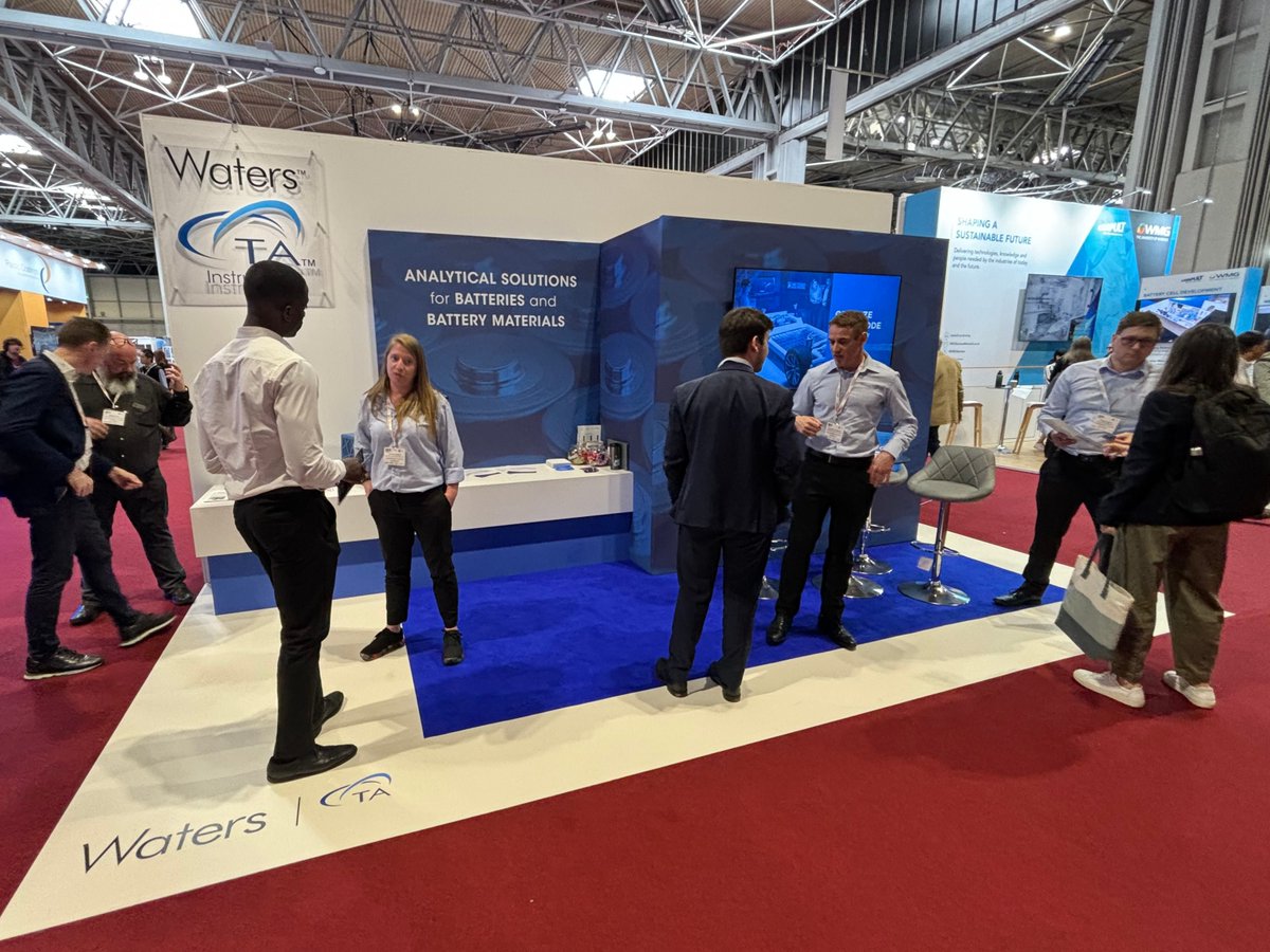 Come say hello at @BatteryCellExpo in the UK! We're at booth 1307 right by the entrance ready to explore cutting-edge analysis techniques to power your battery innovation. Learn more: tainstruments.com/applications/b…