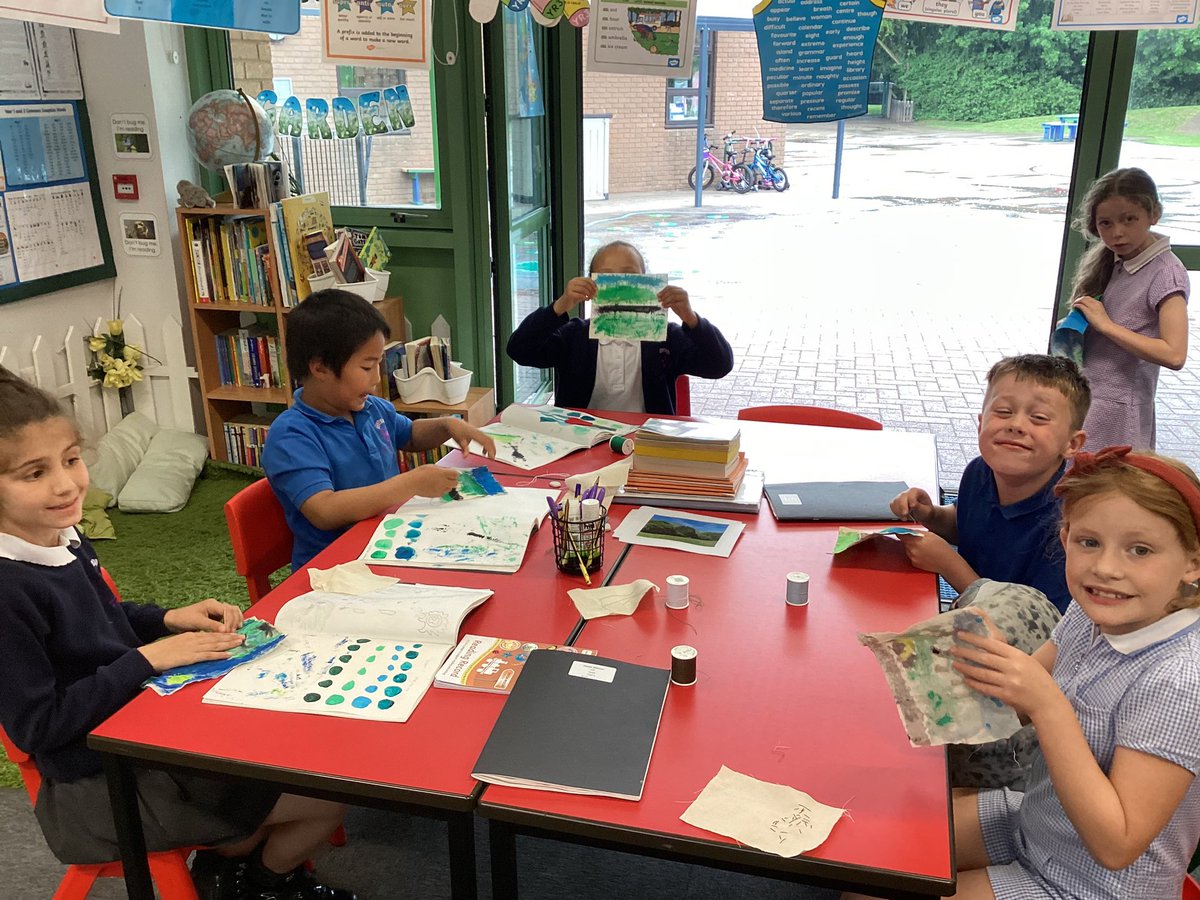 OWPS_seals's tweet photo. The Seals have been stitching on their painted artwork today, they showed fantastic perseverance and have done an excellent job! #owpsArt https://t.co/9WgeI3FRyh