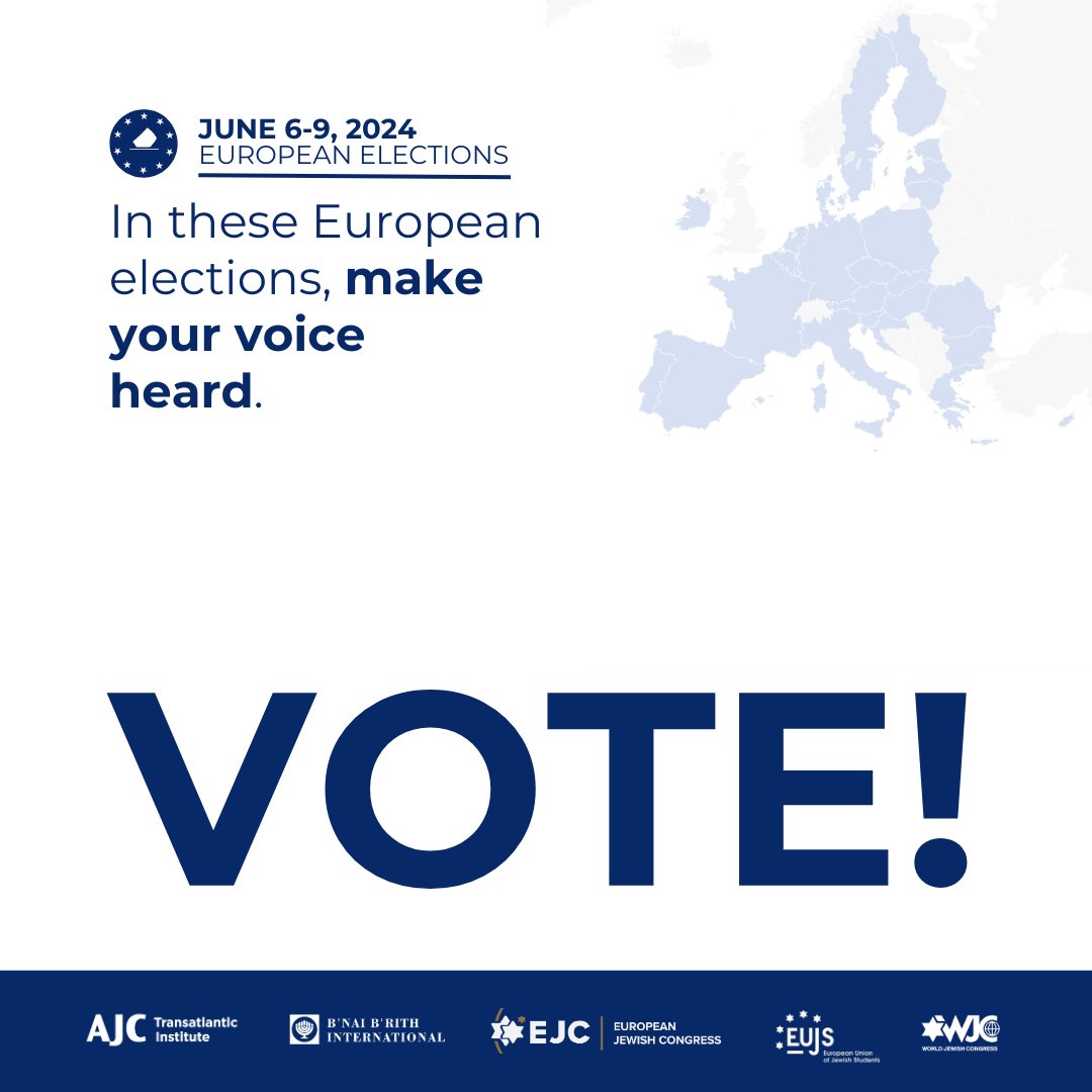 The European elections will give citizens the power to shape the future of Europe. The #EUMatters #ForAJewishFEUture. European Parliament decisions impact your daily life. This June, use your vote. Or others will decide for you. 🗳