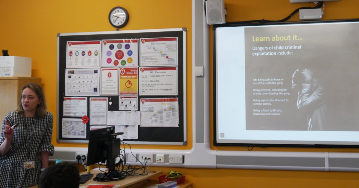 As part of drop down day Year 7 looked at the dangers of child criminal exploitation. <a href="/Pol_Ed_UK/">Pol-Ed</a>