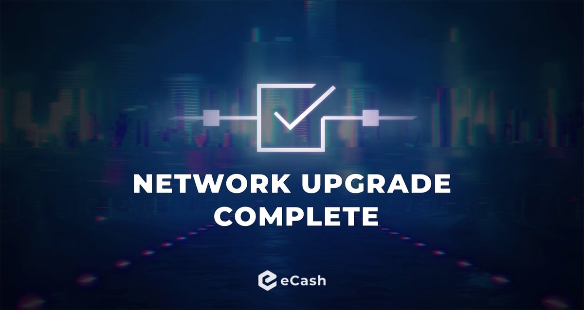 🎉 Congratulations, #eCashArmy! Another remarkable $XEC network upgrade is in the books! 🔥🚀

eCash will only grow stronger! 🦾
