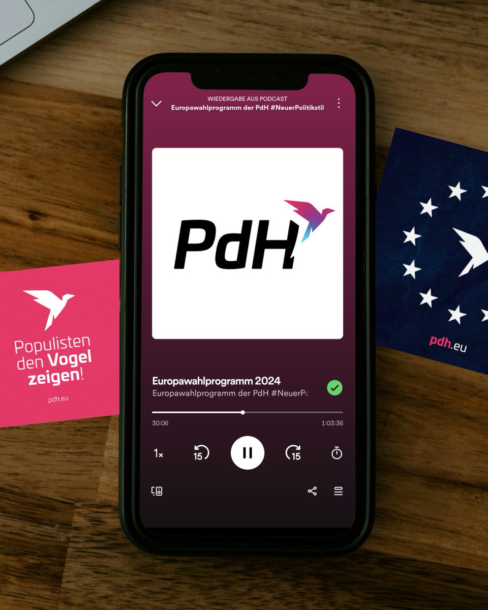 Fragst du dich, wie unser #NeuerPolitikstil umgesetzt aussieht?

👉Dann schau - oder hör - ins Programm. Unser Europawahlprogramm gibt es jetzt als Audio auf Spotify, ApplePodcast und YouTube. 

Link im Druko!