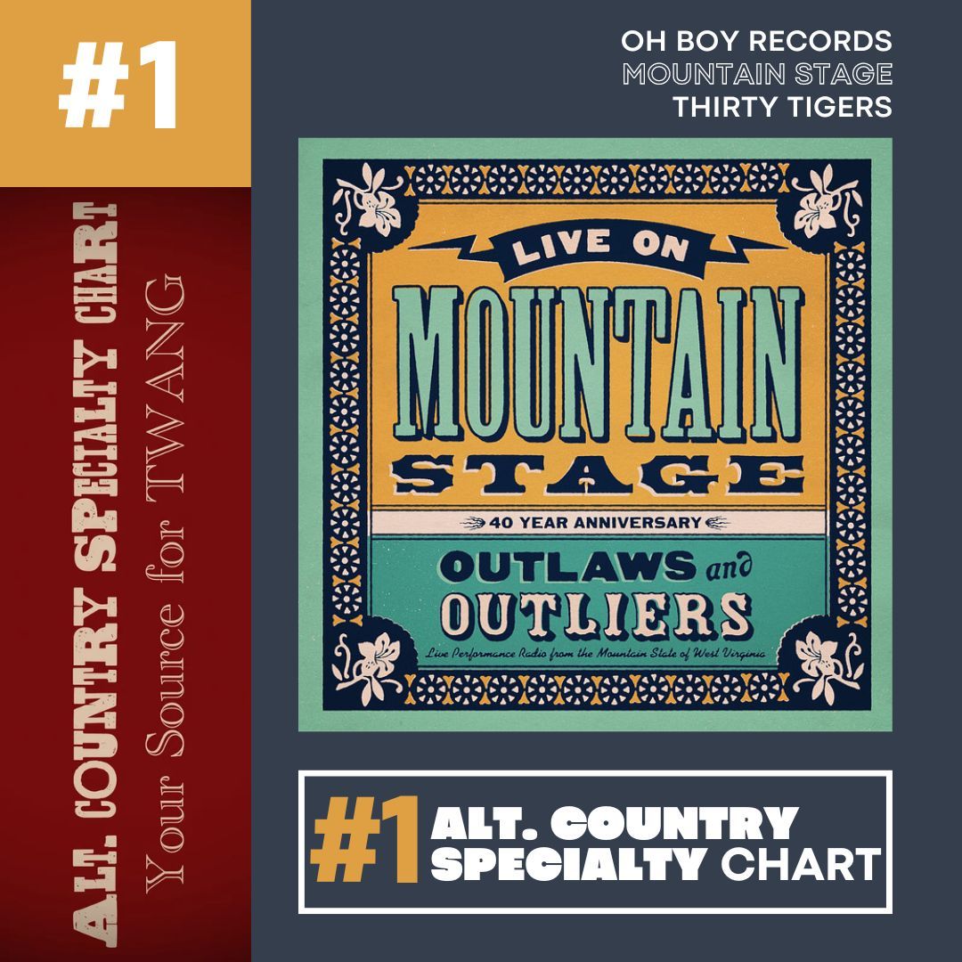 'Live on Mountain Stage: Outlaws and Outliers' hit #1 on the Alt. Country Specialty Chart this week! ➡️ buff.ly/3UFT78l