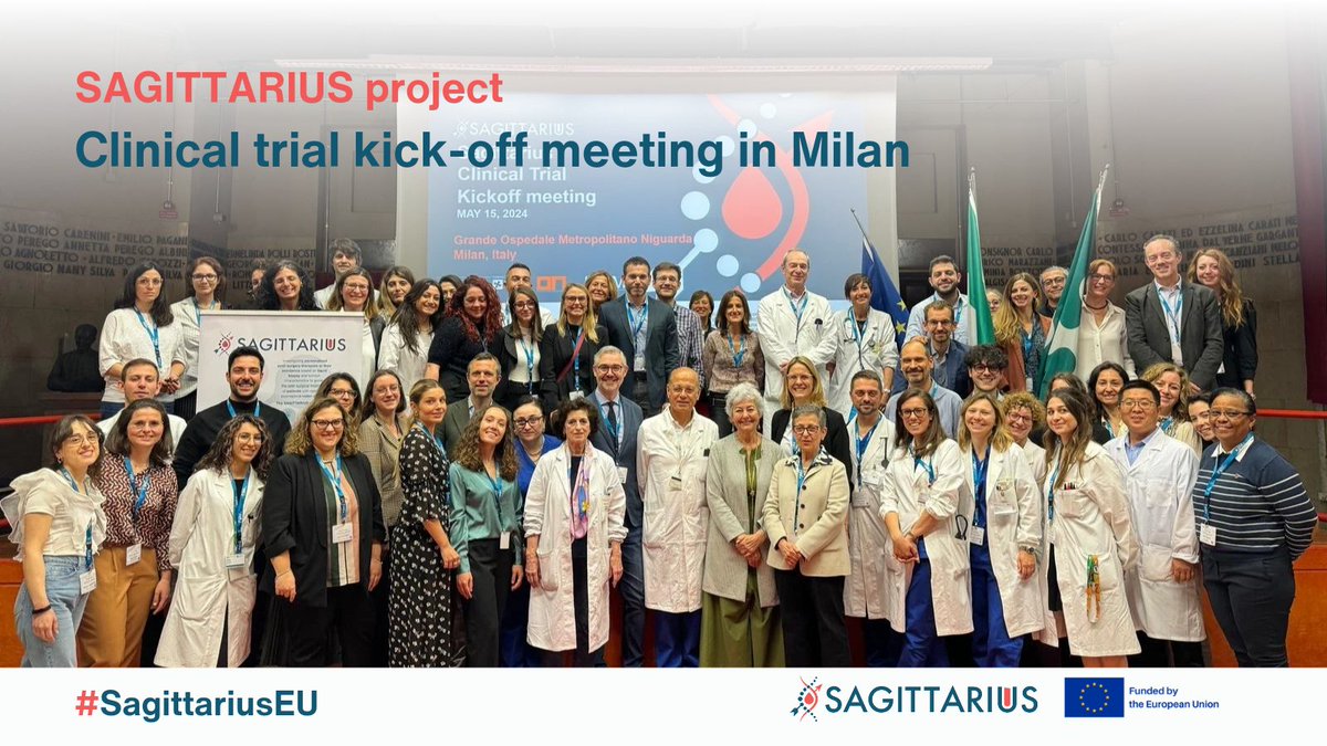 We're excited to inform you that the Milan SAGITTARIUS trials kick-off event took place!

Follow us on our social media and on sagittarius-horizon.eu to stay tuned with our latest news!

#HorizonEU #HorizonEurope #EUCancerMission @EU_Commission