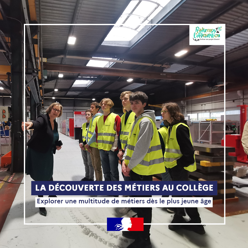 [Printemps de l’orientation]

Découvrir les métiers dès la classe de 5e : construire son parcours d'orientation🧑‍🎓

La <a href="/RA_BFC/">Région académique Bourgogne-Franche-Comté</a> et <a href="/bfc_region/">Région Bourgogne-Franche-Comté</a> favorisent l’exploration des métiers auprès des élèves.

Ils élargissent ainsi leurs horizons et bâtissent leur avenir professionnel🚀