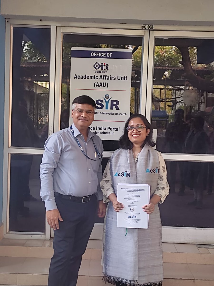 Ms. Subholakshmi Choudhury (Enrolment No. 10BB18A18064) worked with Dr. Amitava Das, CSIR-IICT has successfully defended her viva-voce examination for the award of Ph.D Degree on May 15, 2024. @CSIR_IND @DrNKalaiselvi @CSIR_NIScPR @AcSIR_India