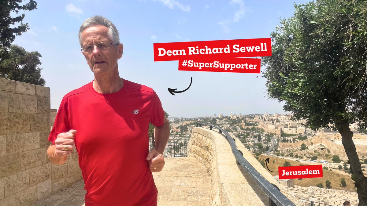 👏 Thank you to today's #CAWeek24 #SuperSupporter, Dean Richard Sewell. @sgcjerusalem is running from Jerusalem to Bethlehem as part of his #70kInMay challenge, standing in solidarity with the millions who walk long distances for basic needs. 🌟 We're so inspired!
