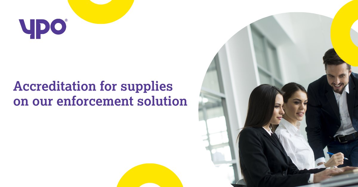 YPO is proud to be the first public sector buying organisation to make it a mandatory requirement for enforcement agency suppliers on our solution to be ECB accredited.   

👉 ypo.co.uk/news-and-event…  #PublicSector #Procurement