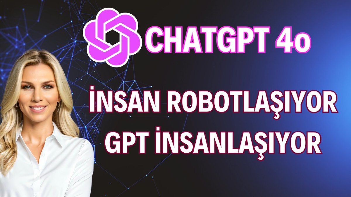 Peki şimdi ne olacak? Bundan daha fazlası ne olabilir? Sıradaki sorular bunlar! Ama şimdilik #chatgpt4o yu sindirmemiz lazım. Linke tıklayarak videoyu izleyebilirsiniz. #yapayzeka #openai youtu.be/YgNaIzVp8pc?si…